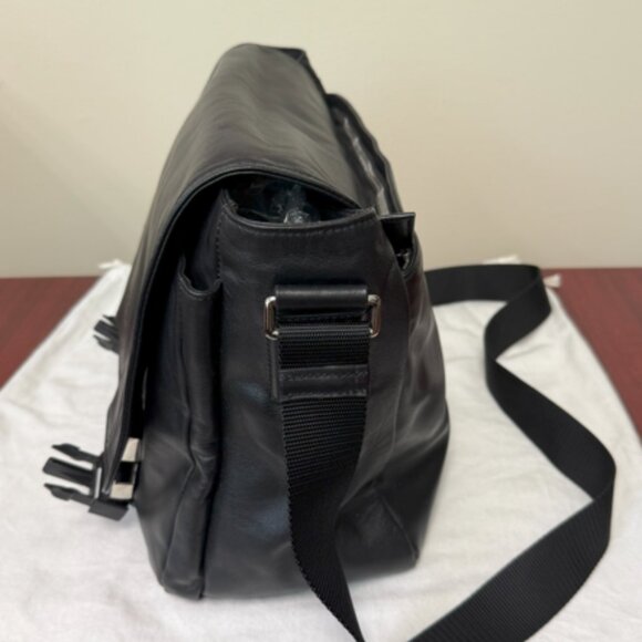 Prada Traclla Soft Calf Black Messenger Bag - Picture 4 of 10